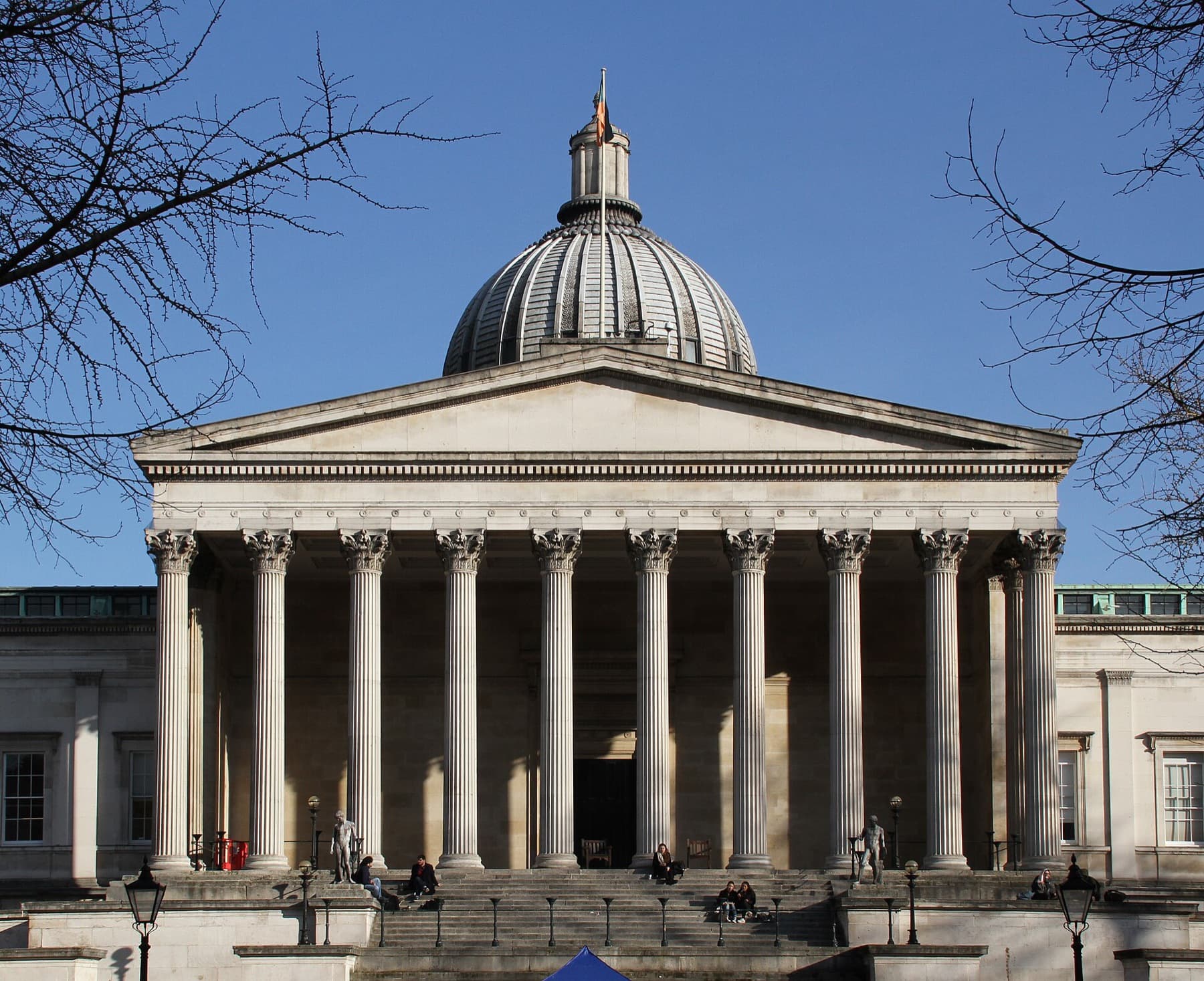 The domed portico of University College London